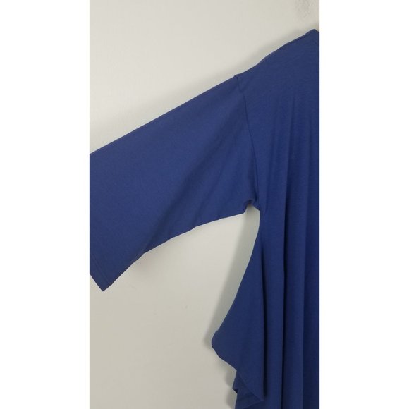 M X Matthildur Women's Sz. S/M Boxy Fit Beatrix Trapeze Top In Blue NWT - Picture 3 of 9